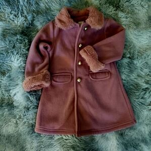 EUC. Toddler girl, pink starting out pea coat size 24 months.